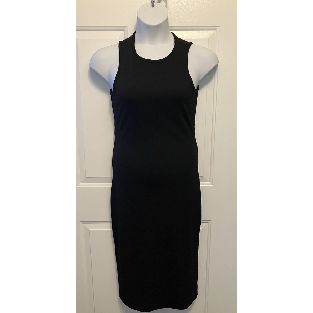 4th & Reckless Women's Size XL Ribbed Black Maxi Sweater Dress Sleeveless